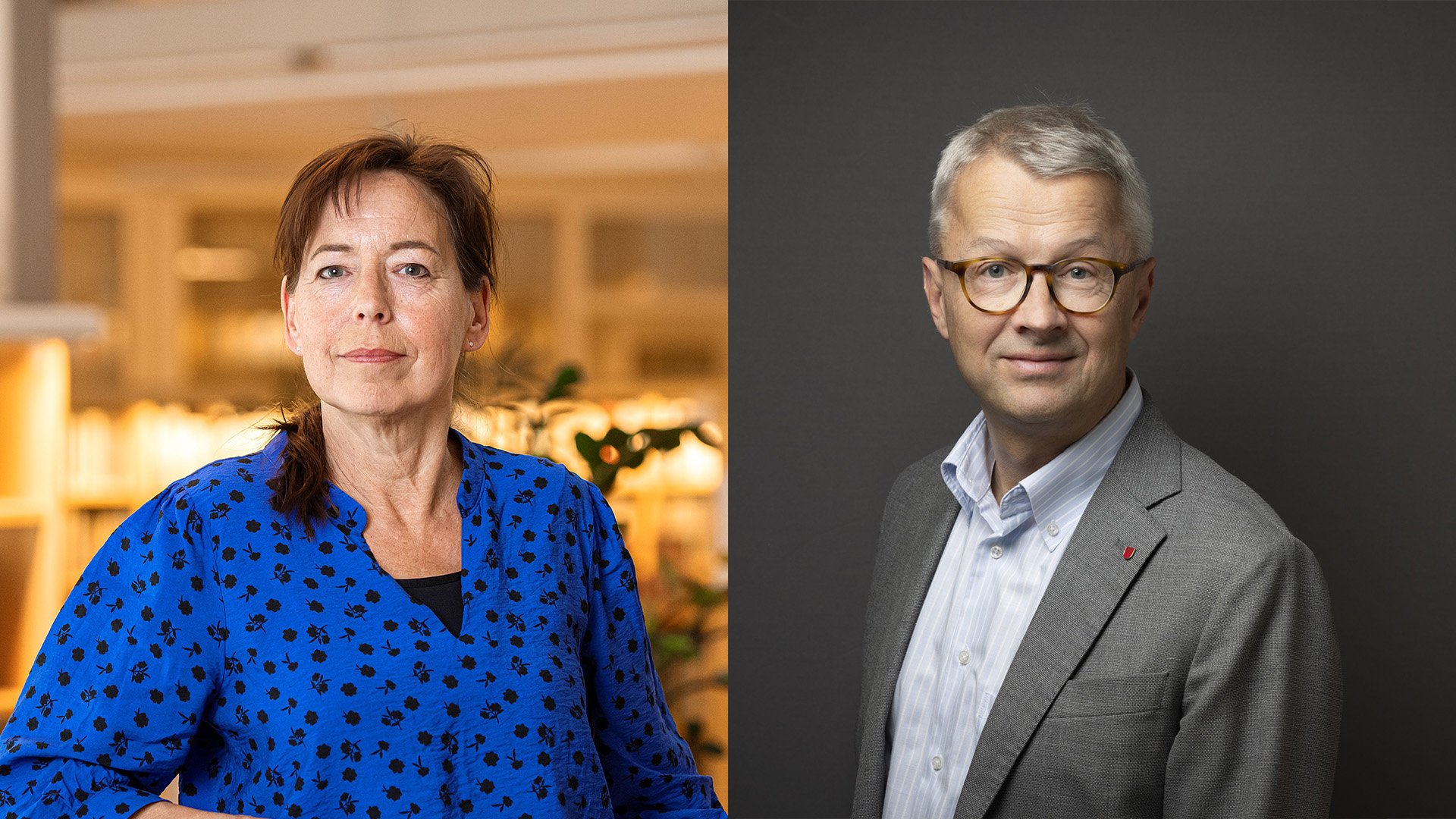 Kollage med porträttfoton av Anna-Karin Lindblom och Gunnar Danielsson.